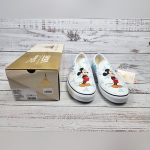 BRAND NEW Disney Vans 50th Anniversary Mickey Mouse Slip On Shoes Men’s Size 12